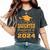 My Daughter Mastered It Class Of 2024 Masters Graduation Women's Oversized Comfort T-Shirt Pepper