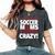 Don't Mess With Soccer Moms Crazy Soccer Mom Women's Oversized Comfort T-Shirt Pepper