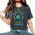 Earth Day Teacher The Future Of Earth Is In My Classroom Women's Oversized Comfort T-Shirt Pepper