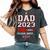 Fathers Dad Est 2023 Loading Expect Baby Wife Daughter Women's Oversized Comfort T-Shirt Pepper
