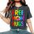 Free Mom Hugs Gay Pride Lgbt Daisy Rainbow Flower Mother Day Women's Oversized Comfort T-Shirt Pepper