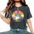 Siberian Cat Rainbow Gay Pride Lgbtq Women's Oversized Comfort T-Shirt Pepper