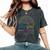 This Girl Glows Cute Girl Woman Tie Dye 80S Party Team Women's Oversized Comfort T-Shirt Pepper