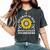 Go Gray In May Brain Cancer Awareness Sunflower Women's Oversized Comfort T-Shirt Pepper