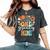 Groovy Mimi Retro Grandma Birthday Matching Family Party Women's Oversized Comfort T-Shirt Pepper