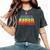 Hawaii State Gay Pride Rainbow Word Women's Oversized Comfort T-Shirt Pepper