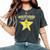 Hollywood Walk Of Shame Cool Sarcastic Humor Star Women's Oversized Comfort T-Shirt Pepper