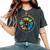 Kindness Peace Equality Love Hope Rainbow Human Rights Women's Oversized Comfort T-Shirt Pepper