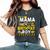 Mama Of The Birthday Boy Construction Worker Bday Party Women's Oversized Comfort T-Shirt Pepper