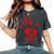 Mmiw Missing Murdered Indigenous Sisters Red Handprint Women's Oversized Comfort T-Shirt Pepper