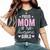 Mom Of 2 Girls Two Daughters Mother's Day Women's Oversized Comfort T-Shirt Pepper