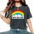 New Orleans Pride Lgbtq Rainbow Skyline Women's Oversized Comfort T-Shirt Pepper