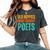 Old Hippies Make Groovy Poets Retro Vintage Writer Women's Oversized Comfort T-Shirt Pepper