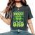 One Lucky Dad Groovy Retro Dad St Patrick's Day Women's Oversized Comfort T-Shirt Pepper