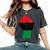 Pan African Unia Flag Fist Black History Black Liberation Women's Oversized Comfort T-Shirt Pepper