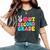 Peace Out 2Nd Grade Graduation Class 2024 Last Day Of School Women's Oversized Comfort T-Shirt Pepper