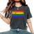 Pride Rainbow Flag Lgbt Gay Lesbian Vintage Women's Oversized Comfort T-Shirt Pepper