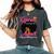 A Queen Was Born In April Birthday Afro Girl Black Woman Women's Oversized Comfort T-Shirt Pepper