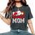 Retro Baseball Mom Mama Baseball Life Softball Life Game Day Women's Oversized Comfort T-Shirt Pepper