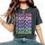 Retro First Name Taylor Girl Boy Surname Repeated Pattern Women's Oversized Comfort T-Shirt Pepper