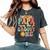 Retro Papa Of Groovy One Matching Family 1St Birthday Party Women's Oversized Comfort T-Shirt Pepper