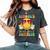 School's Out For Summer Teacher Last Day Of School Groovy Women's Oversized Comfort T-Shirt Pepper