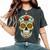 Skull Mexican Cinco De Mayo Costume For Women Women's Oversized Comfort T-Shirt Pepper