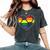 Soccer Heart Sport Lgbtq Rainbow Gay Pride Ally Women Women's Oversized Comfort T-Shirt Pepper