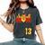 Softball Mom Mother's Day 13 Fastpitch Jersey Number 13 Women's Oversized Comfort T-Shirt Pepper