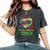 It Take A Special Nana To Hear What A Child Can't Say Autism Women's Oversized Comfort T-Shirt Pepper