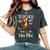 Teacher Life Got Me Feeling Like Hei Hei Crazy Teacher Women's Oversized Comfort T-Shirt Pepper