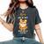 Tigers Make Me Happy Humans Make My Head Hurt Wild Animal Women's Oversized Comfort T-Shirt Pepper