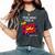 Trendy Pre-K School Teacher Superhero Superpower Comic Book Women's Oversized Comfort T-Shirt Pepper