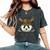 Viking Panda With Viking Helmet Mjolnir Axes Women's Oversized Comfort T-Shirt Pepper