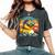 Vintage Cool Duck With Sunglasses & Mountain View Women's Oversized Comfort T-Shirt Pepper