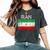 Vintage Iran Iranian Flag Pride Women's Oversized Comfort T-Shirt Pepper