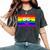 Washington Dc Gay Pride Rainbow Flag Lgbt Women's Oversized Comfort T-Shirt Pepper