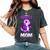 I Wear Purple For My Mom Lupus Awareness Dinosaur Women's Oversized Comfort T-Shirt Pepper