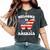 Welcome To America Patriotic Butterfly New American Citizen Women's Oversized Comfort T-Shirt Pepper