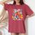 In My 5Th Grade Era Groovy Retro Fifth Grade Back To School Women's Oversized Comfort T-Shirt Crimson