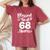 68Th Birthday Woman Girl Blessed By God For 68 Years Women's Oversized Comfort T-Shirt Crimson