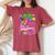 90S Rave Ideas For & Party Outfit 90S Festival Costume Women's Oversized Comfort T-Shirt Crimson
