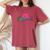 Aloha Hawaii From The Island Feel The Aloha Flower Spirit Women's Oversized Comfort T-Shirt Crimson