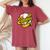 Banana Baseball Lover Cool Game For Kawaii Women's Oversized Comfort T-Shirt Crimson