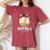 Baseball Sister Leopard Mother's Day Girls Womens Women's Oversized Comfort T-Shirt Crimson