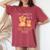 Become Big Sister 2022 Big Sis 22 Women's Oversized Comfort T-Shirt Crimson