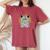 Boho Mystical Feathers Cat Moon Phases Cats Lovers Women's Oversized Comfort T-Shirt Crimson