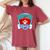 Brother Of The Birthday Boy Girl Dog Paw Family Matching Women's Oversized Comfort T-Shirt Crimson