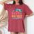 Bruh We Out Happy Last Day Of School Teacher Beach Summer Women's Oversized Comfort T-Shirt Crimson