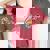 Chicken Aesthetic Flowers Cute Cottagecore Floral Chicken Women's Oversized Comfort T-Shirt Crimson